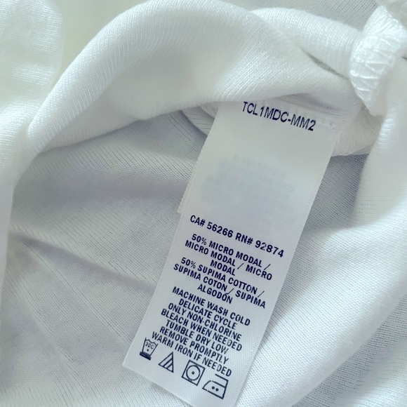 SPLENDID X 1 Cross Front Tee in WHITE - Picture 6 of 9